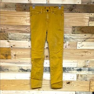 BDG size 0 Gold Color High-rise Cigarette Ankle Stretchy Skinny Jean with Pocket